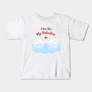 Swans with love Kids T-Shirt